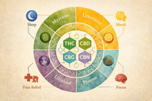 Cannabinoid and Terepene Wheel
