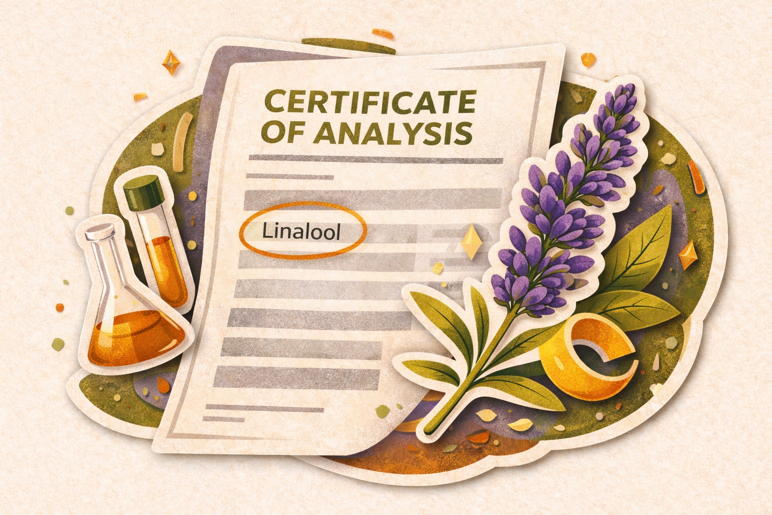 Linalool on COA and Labels