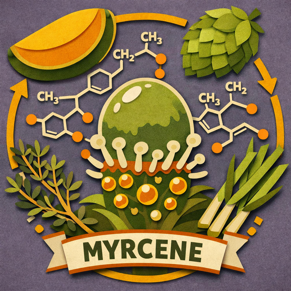 Myrcene Molecule